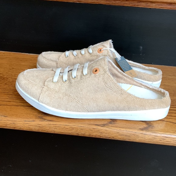 Vionic Beach Womens Breeze Terry Cloth Mule Slip-On Sneakers-Semolina 9.5M - New - Picture 3 of 5
